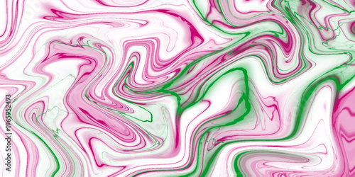 Abstract dark, fluid abstract background with swirling, marbled patterns in deep teal and black. Green, red marble pattern texture natural background. Paper with soft waves and white fabric.