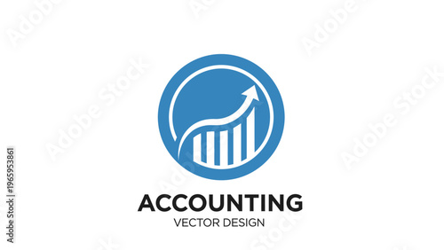Accounting Business Growth Financial Success Vector Icon.