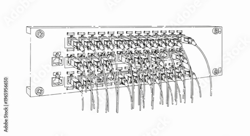 Fiber optic connector panel with multiple inputs and outputs
