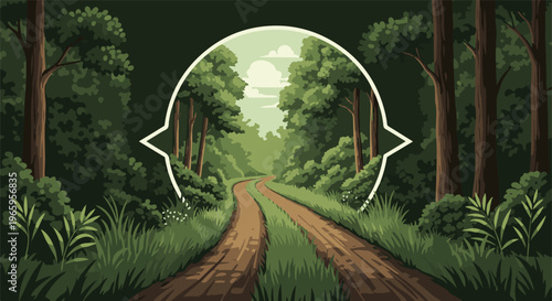 Pixel art forest path leading into a sunlit clearing framed by trees