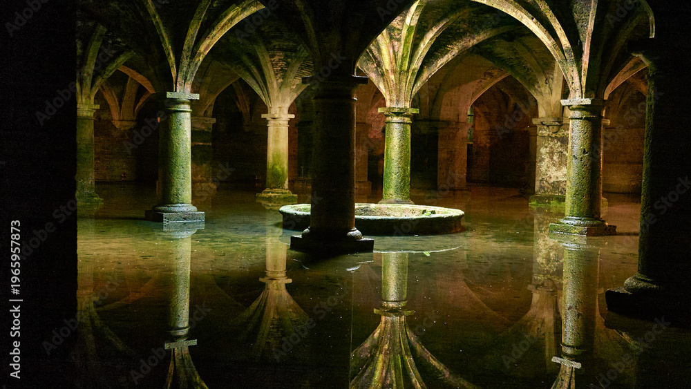 Obraz premium ancient portuguese cistern in El Jadida, Morocco 069