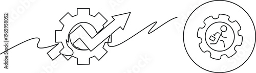 Integration and automation of interconnected gears and systems Vector