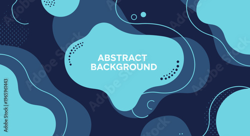 Abstract Organic Shapes Fluid Background Design.
