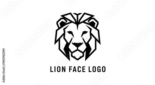 Lion Face Logo Design Closeup.