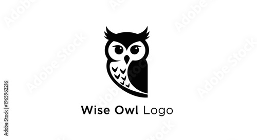 Wise Owl Logo Design Concept.