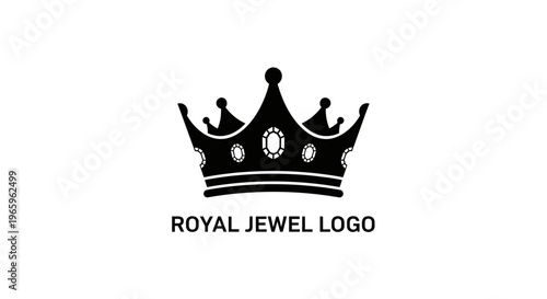 Black Crown Jewel Logo Design.