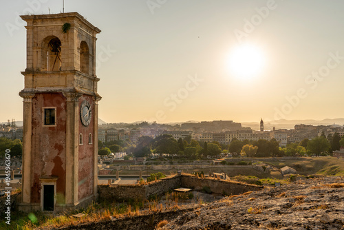 church in the evening in corfou