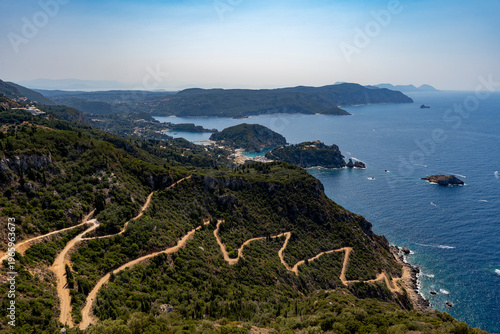 view of the sea and mountains