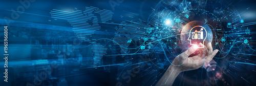 Canvastavla Hands of an analyst hold Business Intelligence reports