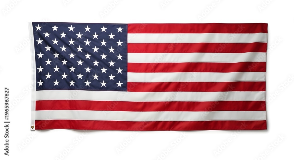 Fototapeta premium american flag waving in soft outdoor light