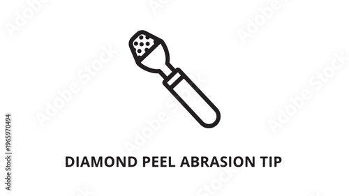 High-detail close-up of a diamond peel abrasion tip used in professional skincare treatments. Ideal for beauty clinics, dermatology marketing, and cosmetic product promotions.