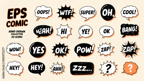 Collection of various icons representing different software and technology applications Vector