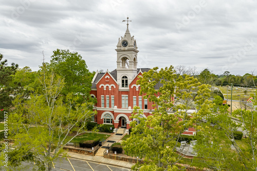 Quadro su tela Gray, Georgia historic courthouse and downtown