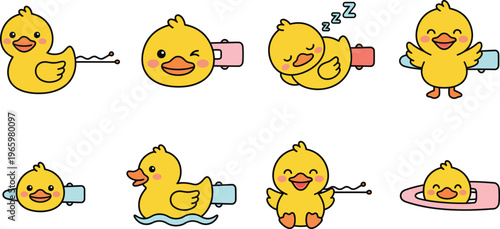  Cute Duck Hairpin Kids Hair Accessories Collection