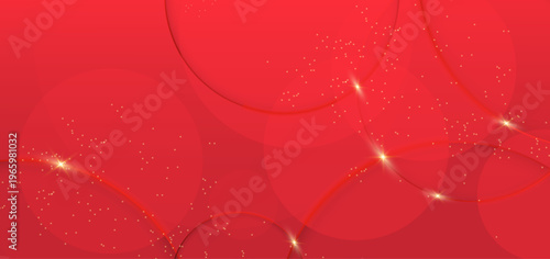 Circular ring gradient background background design | Abstract modern glowing ring for presentation, banner, cover, decoration | Red vector illustration