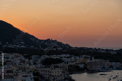 sunset in ischia