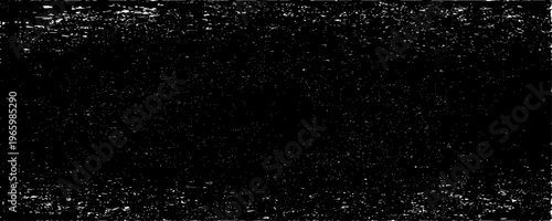 Minimalist abstract texture of scattered black specks and dust particles on a clean background.