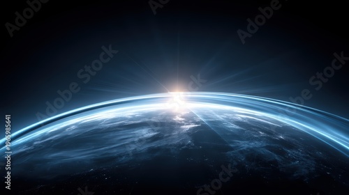 luminous candle shapes arching toward infinite sky