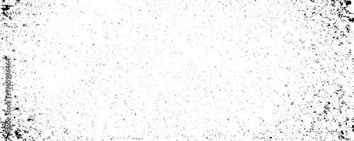 Minimalist abstract texture of scattered black specks and dust particles on a clean background.