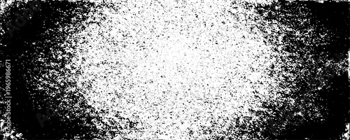 Minimalist abstract texture of scattered black specks and dust particles on a clean background.