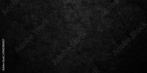 Dark black old wall paper grunge background. black blackboard and chalkboard texture. Dark black concrete wall texture element vintage grunge charcoal paint rough, distress backdrop background.