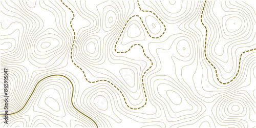 Black and white lines seamless Topographic map patterns, topography line map. Vintage outdoors style. Design illustration for wall art, fabric, packaging, web, banner, wallpaper