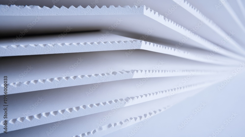 Obraz premium form. White abstract technology texture with geometric shadows, embodying minimalist industrial design. product launch decks. 