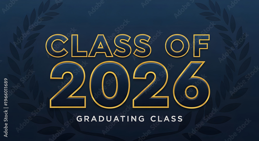 Fototapeta premium Graduating class of 2026 senior year celebration