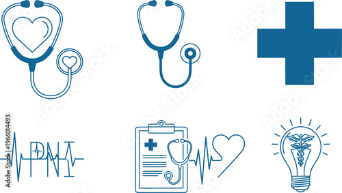 High-quality transparent PNG icons depicting healthcare, medical care, wellness, and mental health concepts. Ideal for apps, websites, infographics, and educational materials in the health and wellnes