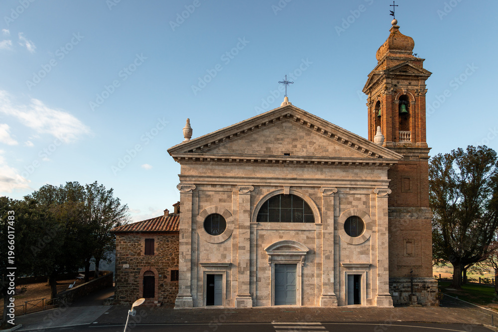 Fototapeta premium Chiesa della Madonna del Soccorso church Montalcino Tuscany, Italy.