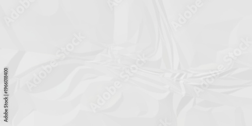 Crumple crushed white paper obsolete rumple craft design. wrinkle ripped cardboard crumple aged closeup recycled document grunge paper background.