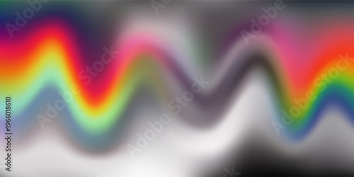 Vibrant, out-of-focus vertical light streaks in rainbow colors creating a dynamic, abstract background effect.vector ilustartion modern desain gradien mash eps10