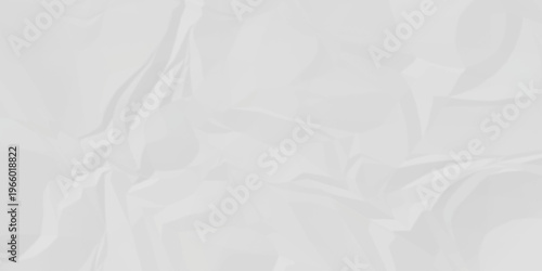 Crumple crushed white paper obsolete rumple craft design. wrinkle ripped cardboard crumple aged closeup recycled document grunge paper background.