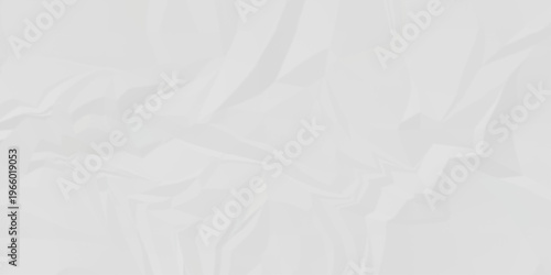 Crumple crushed white paper obsolete rumple craft design. wrinkle ripped cardboard crumple aged closeup recycled document grunge paper background.