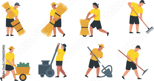 Beautiful cinematic mountain landscape at sunset with orange sky, purple clouds, snow peaks, pine forest, and peaceful nature valley background,