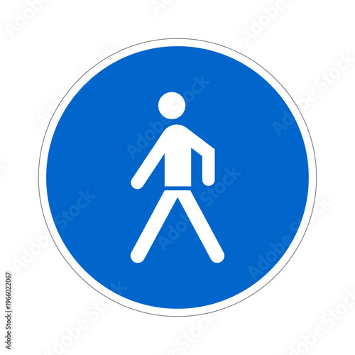pedestrian crossing sign
