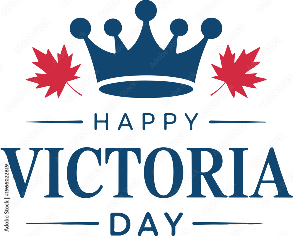 Obraz premium Victoria Day Vector Template Design