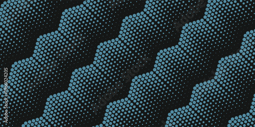 Seamless halftone hexagon shape dot pattern vector, Geometric Halftone Abstract pattern for Fabric and textile printing, sport jersey texture, wrapping paper, backdrops and packaging