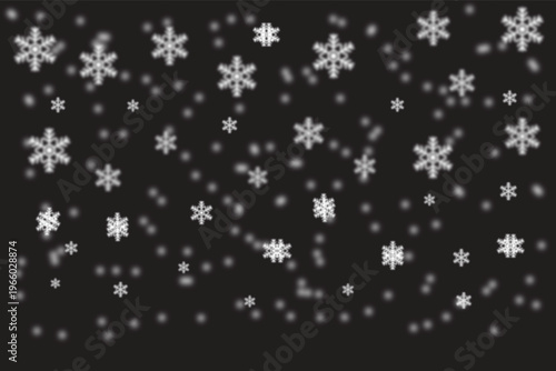 falling snow flakes background