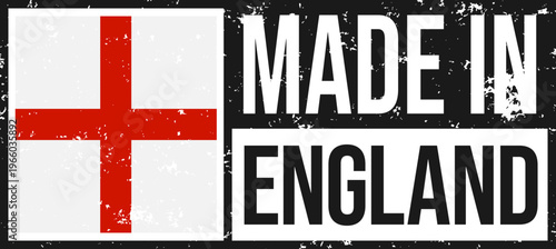 England Made Distressed Label