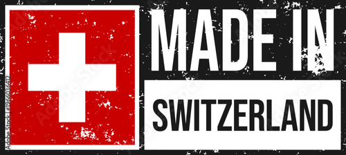 Made in Switzerland Grunge Stamp