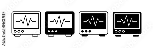 Heart rate monitor ECG cardiology tracking system medical vital sign measurement technology