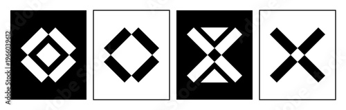 Modern abstract logo design template. Minimal graphic elements for visual identity. Geometric shapes in a modern style.