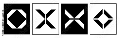 Modern abstract logo design template. Minimal graphic elements for visual identity. Geometric shapes in a modern style.for visual identity. Geometric shapes in a modern style.