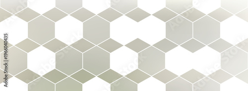 Elegant and sophisticated vector backdrop with a subtle grey-taupe to cream gradient geometric honeycomb pattern, featuring a clean central horizontal text band.