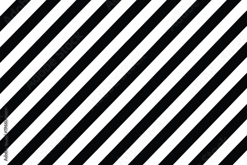 A striking abstract composition featuring bold diagonal black and white stripes across the entire frame