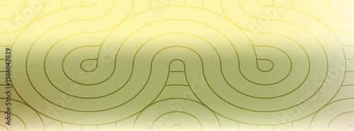 Elegant abstract vector background featuring a soft gradient transition from deep olive green to warm cream, with a subtle interlocking curve line pattern and faded ends for headers.