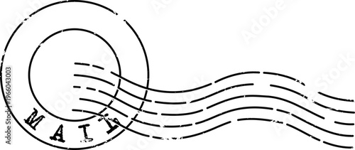 Distressed Mail Stamp