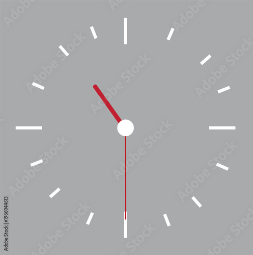 Clock icon in trendy flat style isolated on background. Time vector illustration