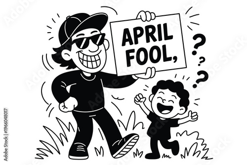 April Fool’s Day Creative Silhouette Art